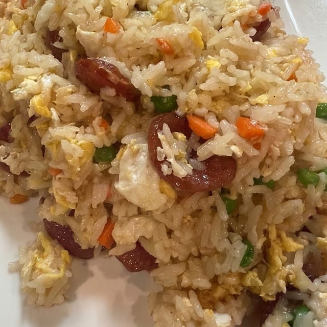 Chinese Sausage Fried Rice.